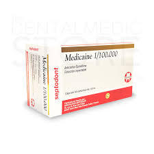 ANESTESIA MEDICAINE 1/100,000 SEPTODONT